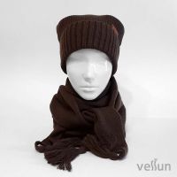 Комплект Стиль города шапка и шарф бактус
